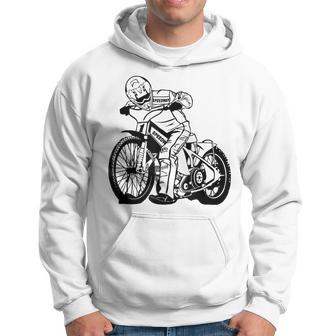 Motorcycle Speedway Racer Flat Track Hoodie - Thegiftio UK