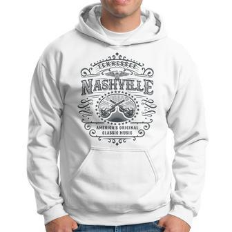 Nashville Music City Tennessee Vintage Hoodie - Thegiftio UK