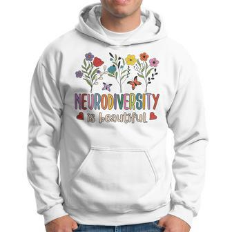 Neurodiversity Is Beautiful Autism Awareness Flowers Vintage Hoodie - Monsterry CA