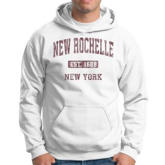 New Rochelle New York Ny Vintage Athletic Sports Hoodie - Monsterry AU