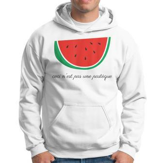This Is Not A Watermelon Palestine Flag French Version Hoodie - Seseable