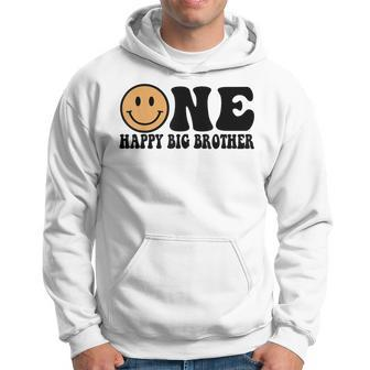 One Happy Dude Brother 1St Birthday Family Matching Party Hoodie - Seseable