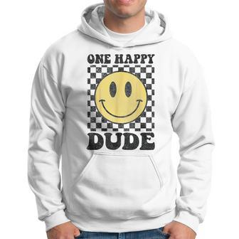 One Happy Dude Happy Face 1St Birthday Party Family Matching Hoodie - Thegiftio UK