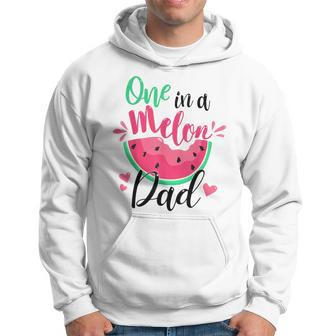 One In A Melon Dad Summer Birthday Party Matching Family Hoodie - Monsterry UK