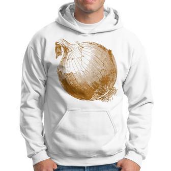 Onion Vegetable Retro Vintage Graphic Vegetarian Onion Hoodie - Monsterry AU