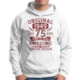 Original 1949 75 Year Old For 75Th Birthday Hoodie - Thegiftio UK