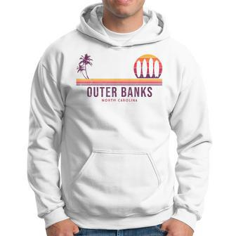 Outer Banks Beach Retro Surfer Vintage Surf Hoodie - Seseable