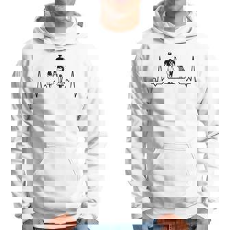 Padre 2 Hijas Latido Del Corazón Papá Regalo Del Día Del Padre Padre Padre Sudadera - Regaloses