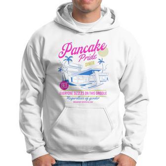Pancake Pride Pansexual Flag Subtle Pride Month Queer Lgbt Hoodie - Thegiftio UK