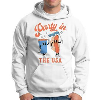 Party In The Usa Hot Dog Love Usa Fourth Of July Hoodie - Monsterry AU