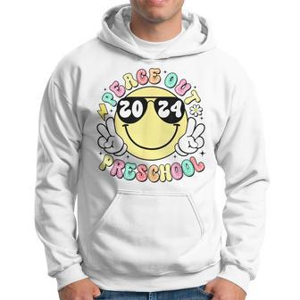 Peace Out Preschool Retro Smile Last Day Of School 2024 Hoodie - Monsterry