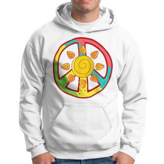 Peace Sign Love Ancient Aztec Sun Tie Dye Hippie T Hoodie - Monsterry DE