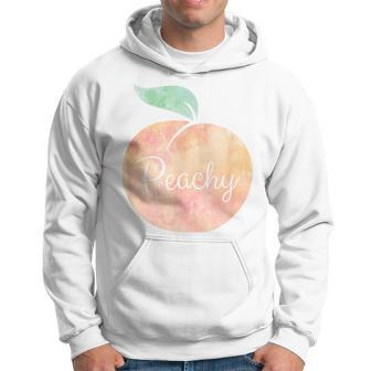 Peachy Watercolor Peach Fashion Hoodie - Monsterry