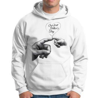 Personalized Our First Father's Day Together Happy For Dad Hoodie - Thegiftio UK