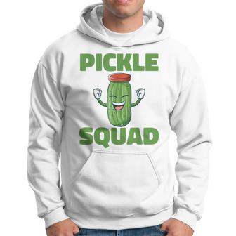 Pickle Squad Foodie Vegan Dill Pickle Adult Pickle Squad Hoodie - Monsterry