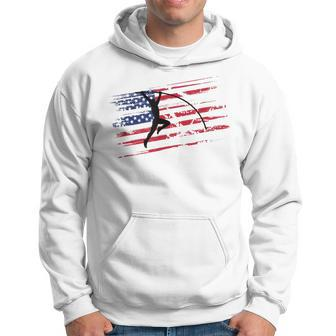 Pole Vault Fun Patriotic For Pole Vaulting Hoodie - Monsterry
