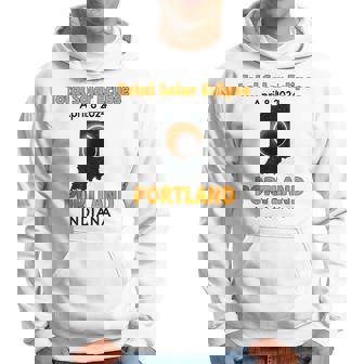 Portland Indiana Total Solar Eclipse 2024 Hoodie - Thegiftio
