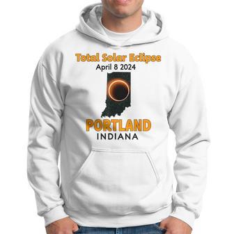 Portland Indiana Total Solar Eclipse 2024 Hoodie - Thegiftio UK