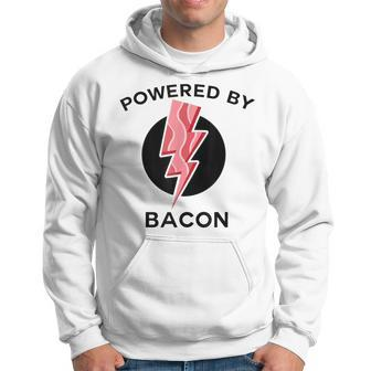 Powered By Bacon Food Hoodie - Monsterry AU