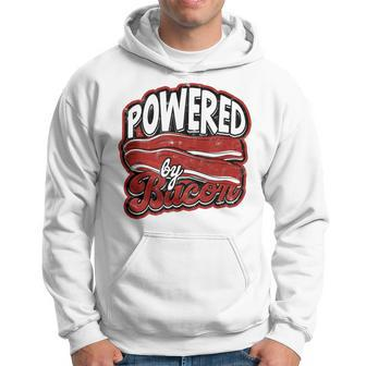 Powered By Bacon Morning Bread And Butter With Bacon Hoodie - Monsterry DE