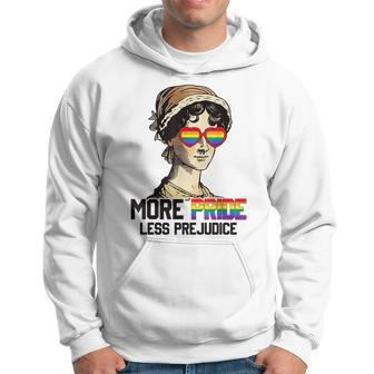 More Pride Less Prejudice Lgbt Gay Proud Ally Pride Month Hoodie - Seseable