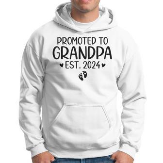 Promoted To Grandpa 2024 First Time New Grandpa Pregnancy Hoodie - Thegiftio UK