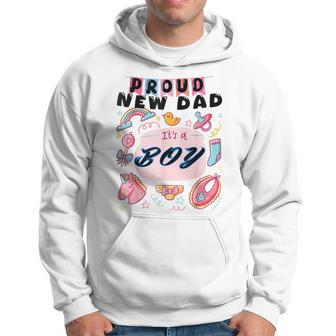 Proud New Dad It's A Boy Cute Baby Father's Day Daddy Hoodie - Thegiftio UK