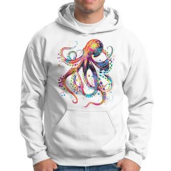 Psychedelic Octopus Kraken Octopus Sea Monster Kraken Hoodie - Seseable