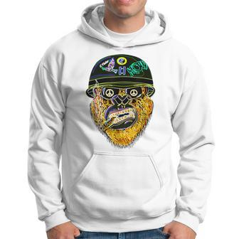 Psychedelic Stoned Gorilla Ape Hoodie - Monsterry