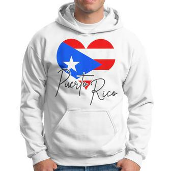 Puerto Rico Flag Heart Cute Puerto Rican Pride Souvenir Hoodie - Monsterry