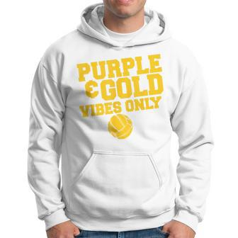 Purple Gold Game Day High School Volleyball Group Team Hoodie - Monsterry AU
