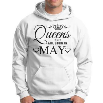Queens Are Born In May Original Hoodie - Monsterry