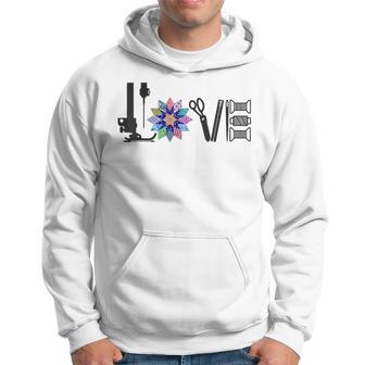 Quilting Quilter Sewer Sewing Lover Fabric Hoodie - Thegiftio UK