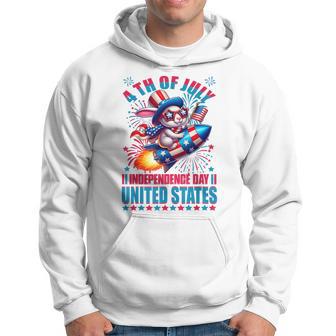 Rabbit 4Th Of July Americans Celebrating Independence Day Hoodie - Monsterry AU