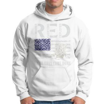 Red Friday Military Until They Come Home My Soldier Us Flag Hoodie - Monsterry UK
