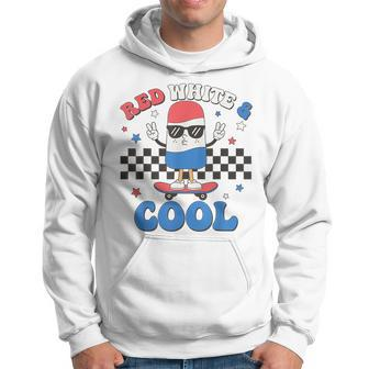 Red White And Cool 4Th Of July Popsicle Ice Cream Patriotic Hoodie - Seseable