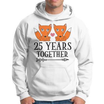 Regalo Del 25 Aniversario Para Parejas 25 Años Juntos Sudadera - Regaloses