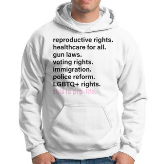 Reproductive Rights Healthcare For All Gun Laws Hoodie - Monsterry