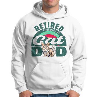 Retired Promoted To Stay At Home Cat Dad Retired Cats Owner Hoodie - Monsterry UK