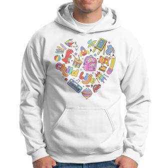 Retro Child Life Specialist Play Therapy Child Life Intern Hoodie - Monsterry UK