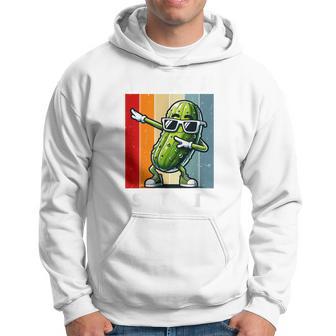 Retro Dabbing Pickle Dancing Cucumber Pickle Squad Hoodie - Monsterry CA