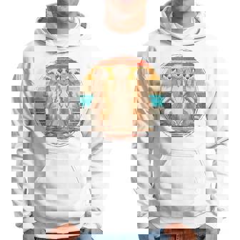 Retro Erdmännchen Hoodie Vintage Sonnenuntergang Unisex - Seseable