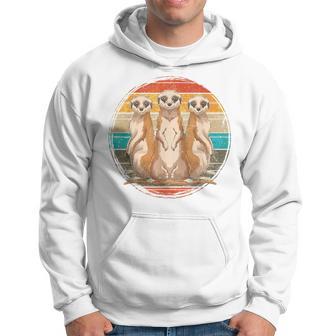 Retro Erdmännchen Hoodie Vintage Sonnenuntergang Unisex - Seseable