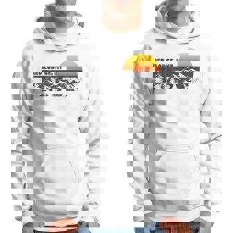 Retro Red Lodge Montana Mountain Sunset Winter Hoodie - Monsterry
