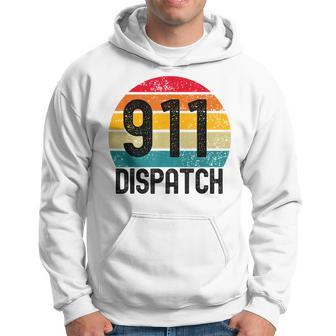 Retro Vintage 911 Dispatcher Ems Fire Dispatch Hoodie - Monsterry UK