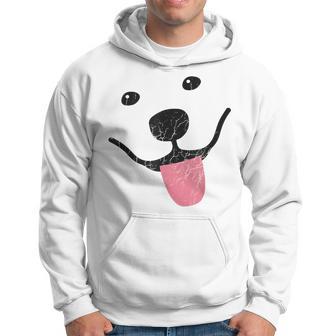 Samoyed Face Sammy Smile Distressed Hoodie - Monsterry DE