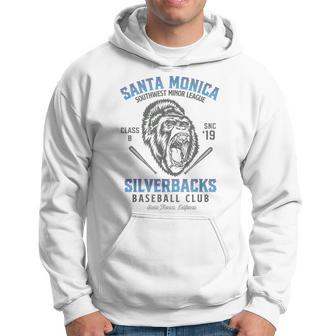 Santa Monica Silverbacks Minor League Retro Baseball Team Hoodie - Thegiftio UK