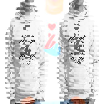 Saranghae K-Pop Finger Heart Korean Love Hoodie - Thegiftio UK