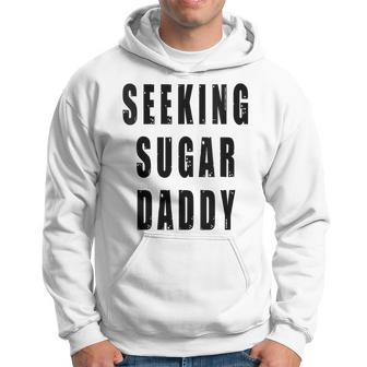 Seeking Sugar Daddy Dad Geburtstagatertag Papa Lustiger Witz Mit-Ausschnitt Kapuzenpullover - Geschenkecke