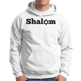 Shalom Hebrew Word For Peace Star Of David Hanukkah Hoodie - Monsterry DE